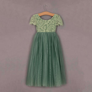 Bohemian Flutter Dress - Fern Lace