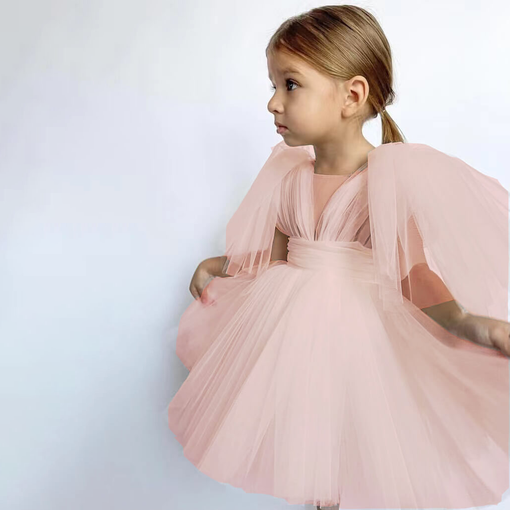 Baby Angel Flower Girl Baptism Dress UK Flower Girl Boutique