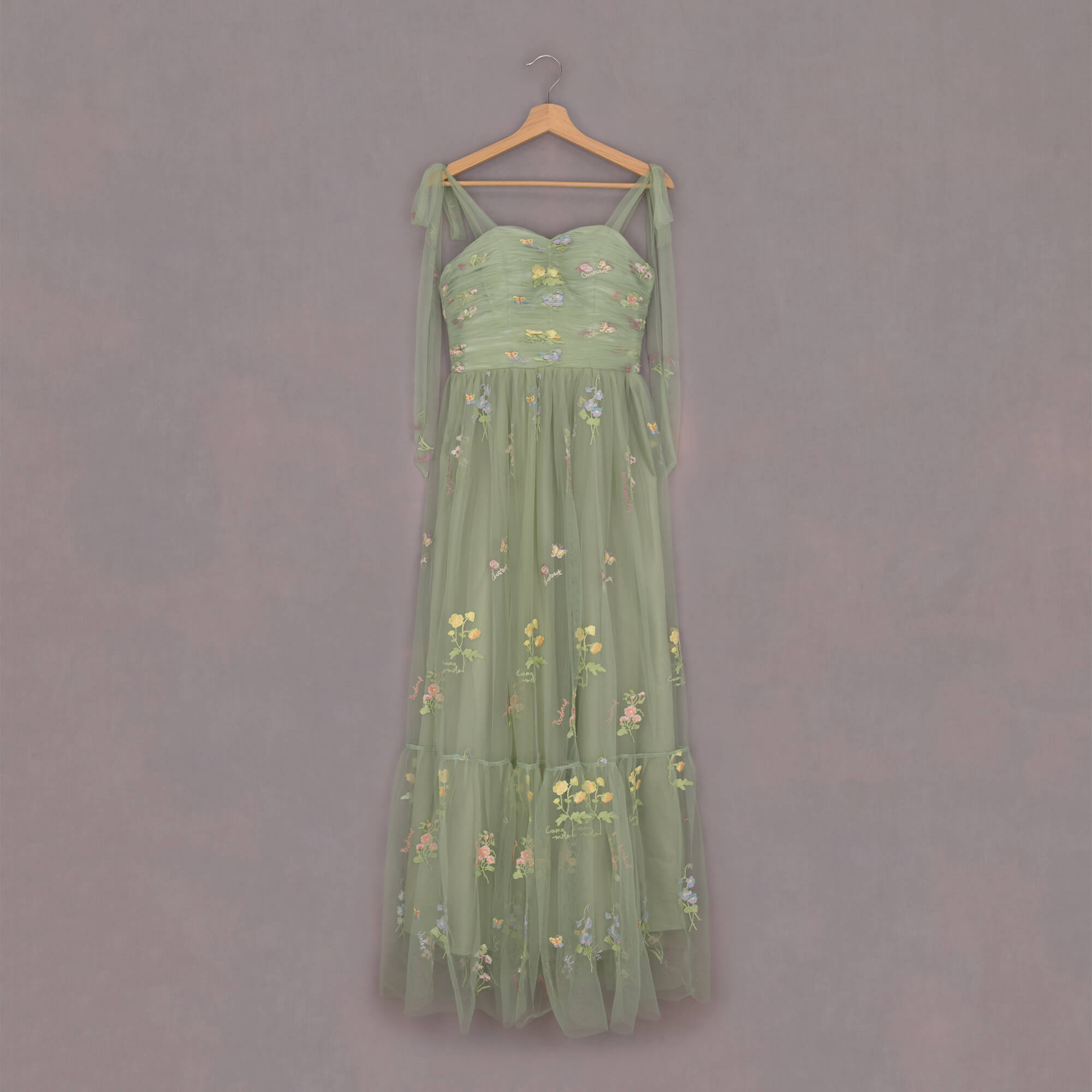 Embroidered Lalla Ladies Bridesmaid Dress