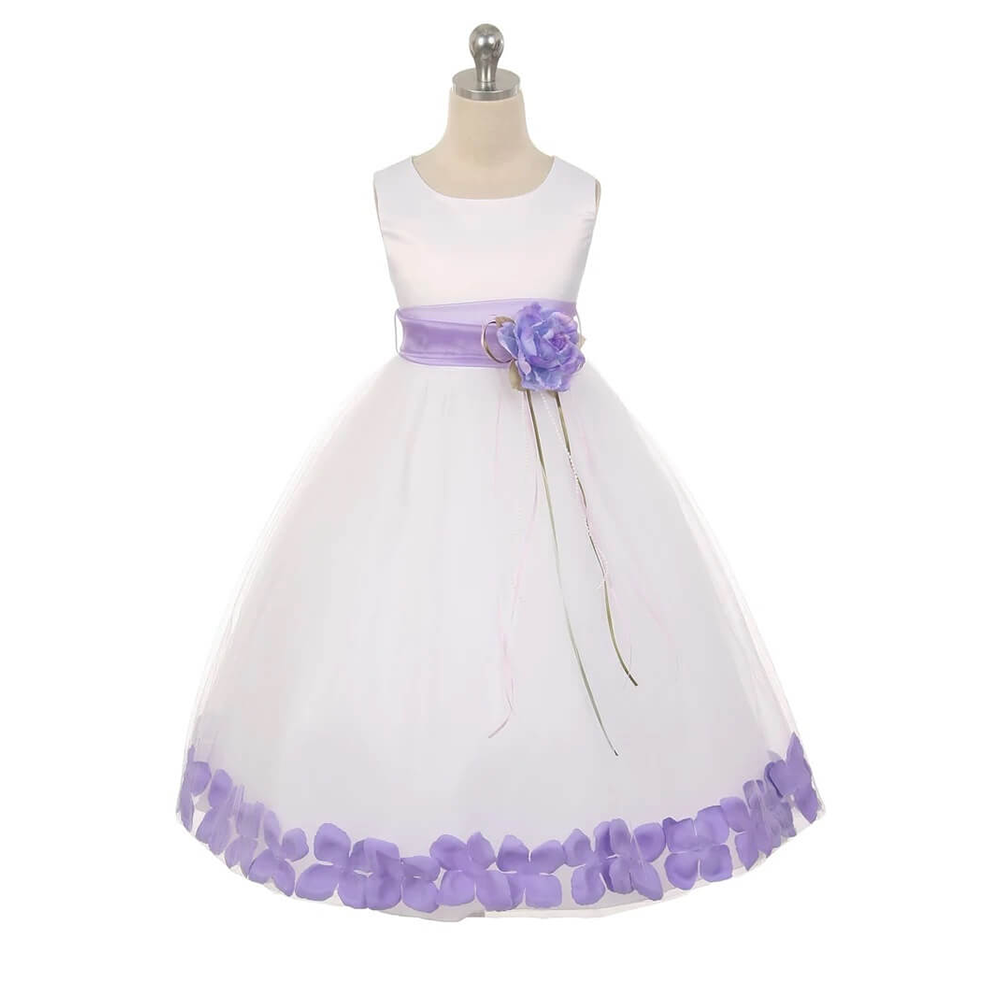 Lilac and white flower girl dresses hot sale
