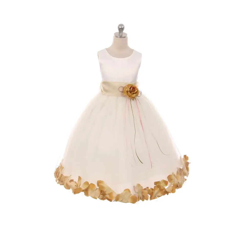 Flower girl petal dress best sale