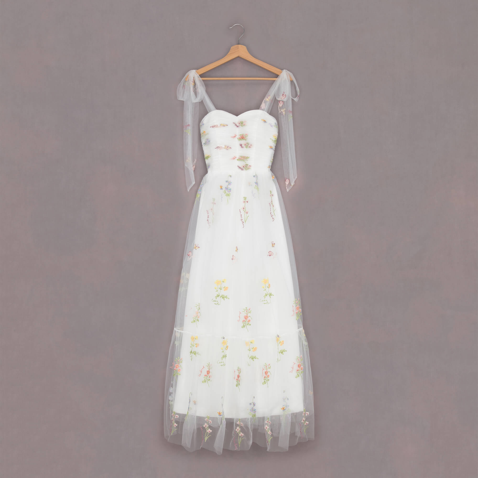 Embroidered Lalla Ladies Bridesmaid Dress | UK Flower Girl Boutique Embroidered Lalla Ladies Bridesmaid Dress | UK Flower Girl Boutique
