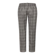 grey check trousers