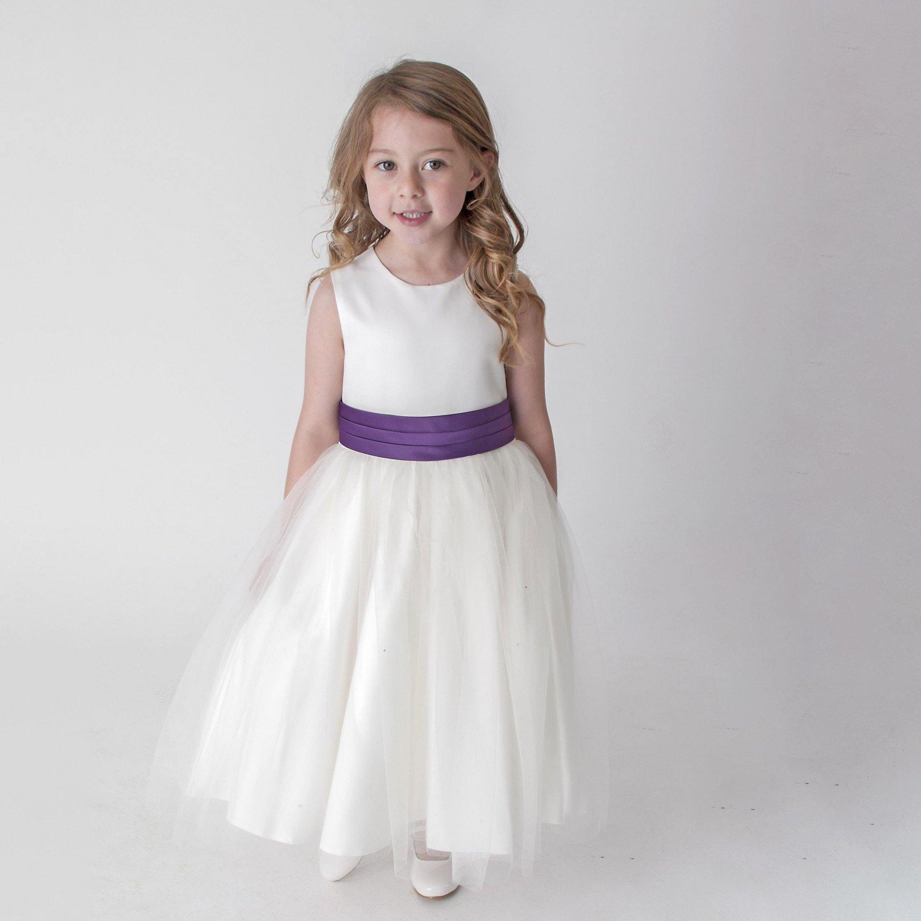 Betsy Purple Flower Girl Dress | UK Flower Girl Boutique Betsy Purple Flower Girl Dress | UK Flower Girl Boutique