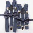 Slate Grey Bracers and Bow Tie Sets