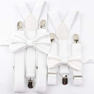 White Bracers and Bow Tie Sets