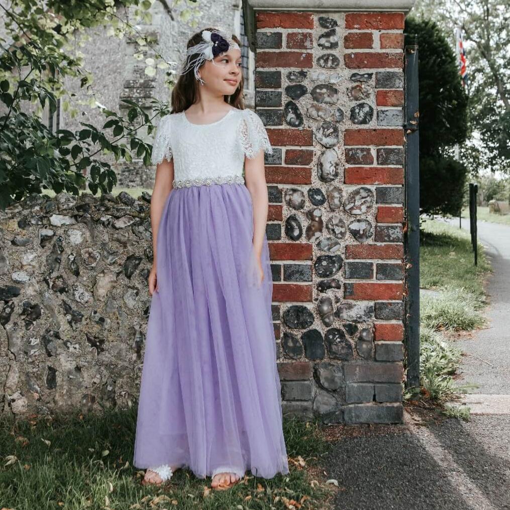 children's lilac bridesmaid dresses Fashion Dresses Childrens Lilac Bridesmaid Dresses New Princess Purple Flower Girl Dress Long Wedding Bridesmaid
