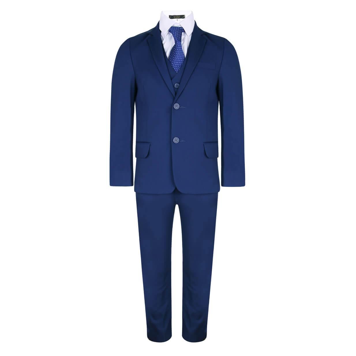 Boys 5 Piece Suit Royal Blue – Occasionwear for Kids