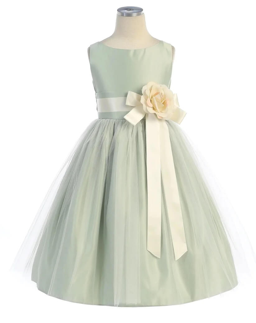 Girls mint outlet green dress