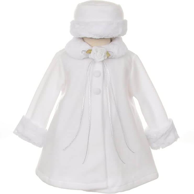 Girls white deals coat