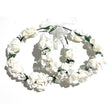 White Rosettes Garland