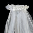Girl's Pearl Flower Crown with Veil