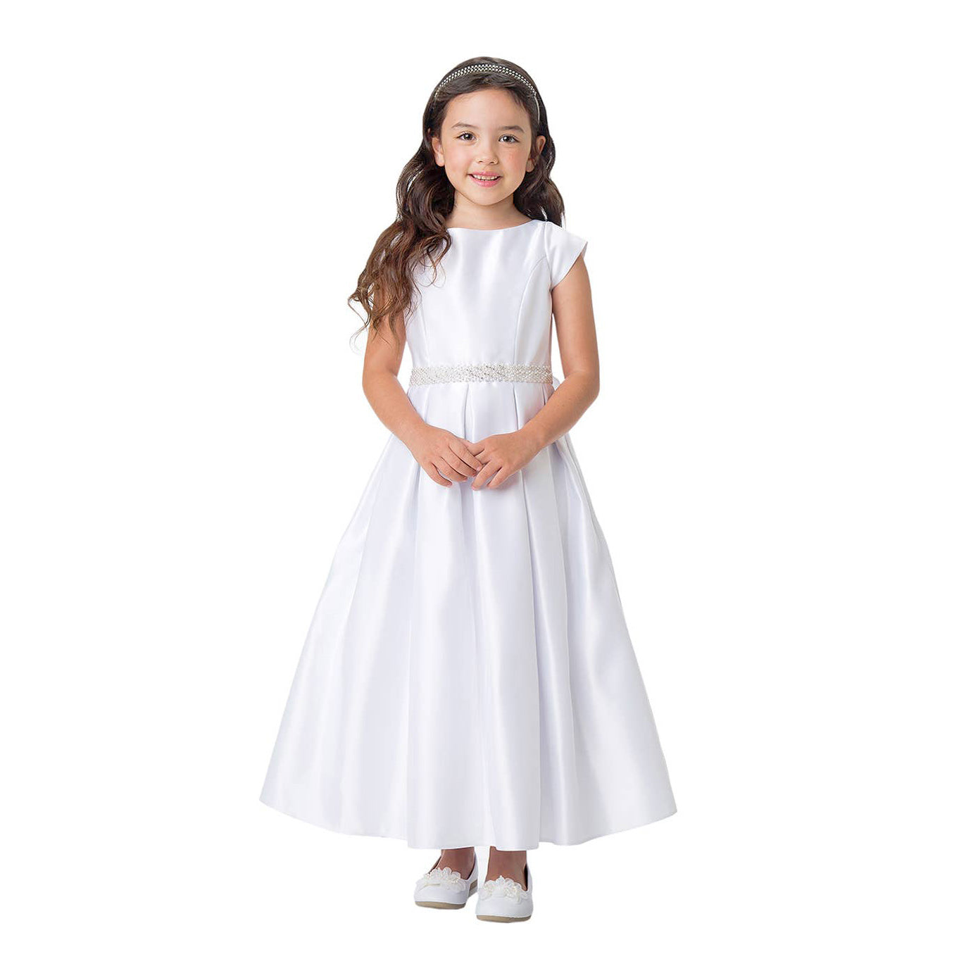 Lily-May Girls Party Dress White UK Flower Girl Boutique