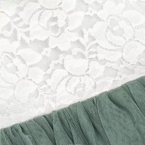 sage and white lace