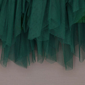 green tulle skirt