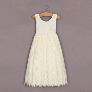 lemon lace dress on hanger