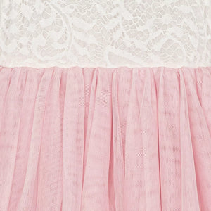 Close up of pink tulle