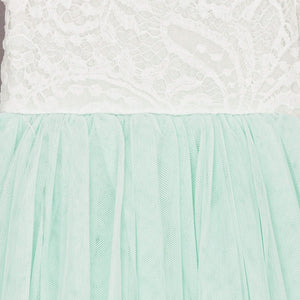 MInt tulle and lace
