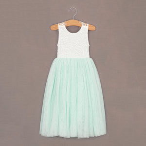 Pretty mint sleeveless dress
