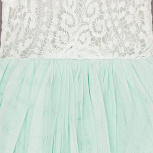Mint green tulle