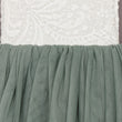 Sage green tulle and lace