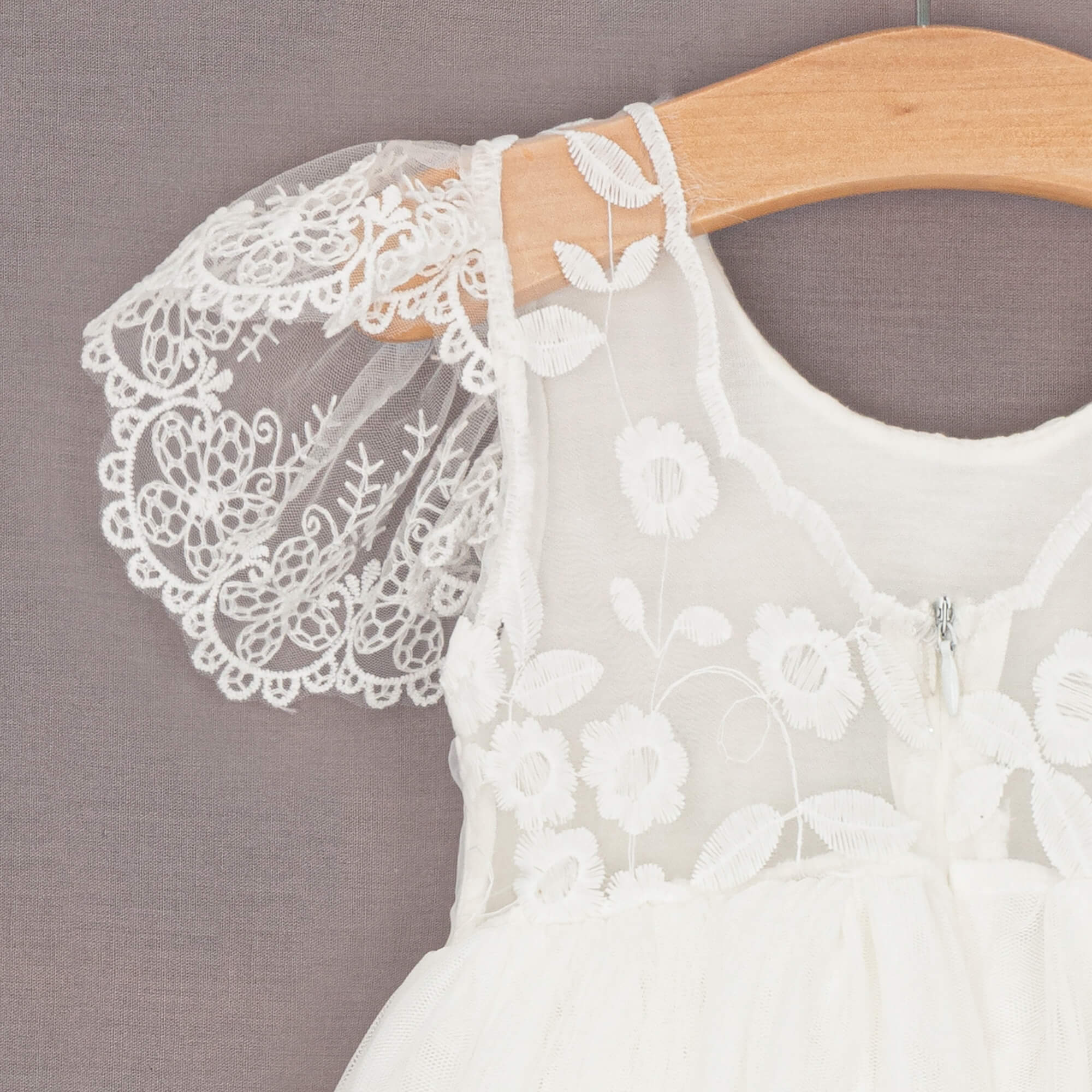 Baby Bianca Girls White Dress | UK Flower Girl Boutique