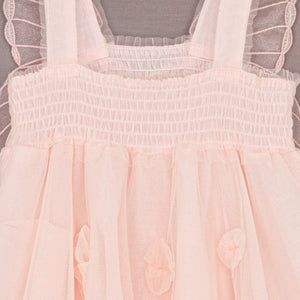baby girls dress with ruched detail