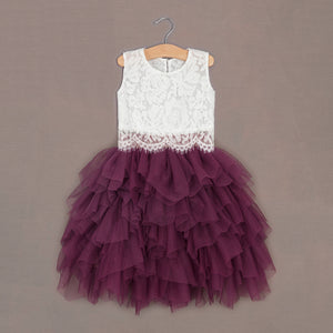 Purple 2 piece skirt and top set