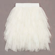 Ivory ruffle skirt