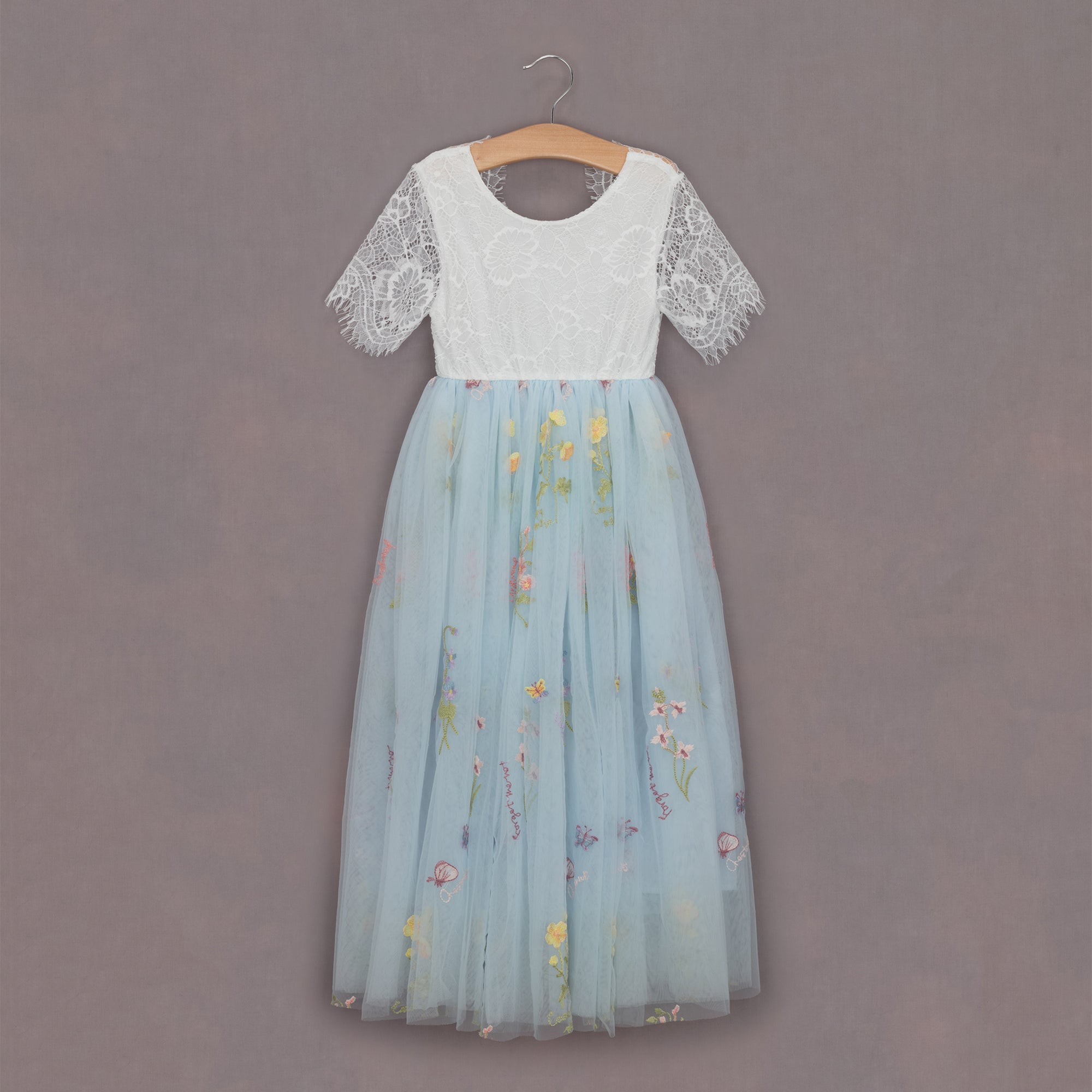Enchanted Dress | Baby Blue White Lace