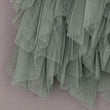 ruffles in sage green tulle