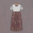 Baby Enchanted Dress - Heather Mauve /White Lace