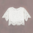 3/4 sleeve lace top