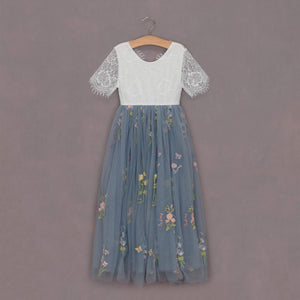 Baby Enchanted Dress - Dusty /White Lace