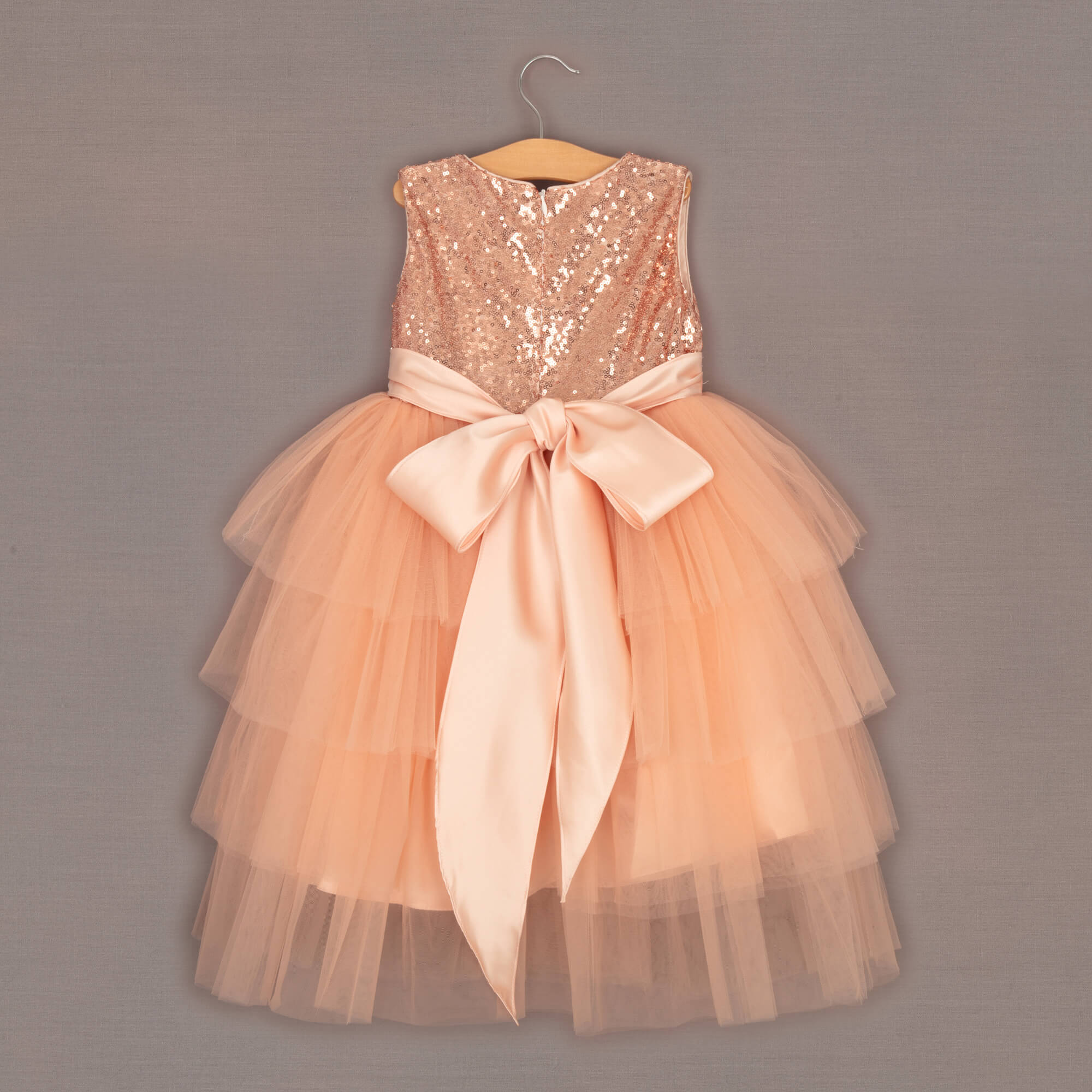slim fit dress slacks Darcy Flower Girls Dress | Peach Blush