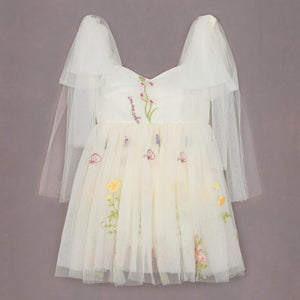 baby girls angel embroidered dress