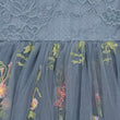 Enchanted Dress - Embroidered Dusty Blue Lace
