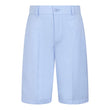 Light blue shorts on a white background