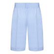 Light blue shorts on a white background