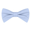 Light blue bow tie on a white background