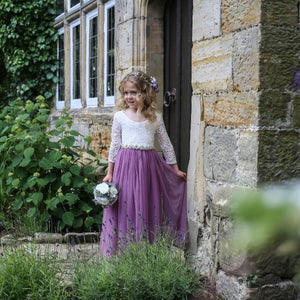 Böhmisches klassisches Langarmkleid – Heather 