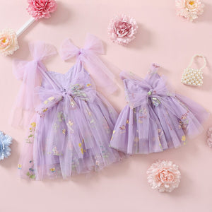 Girls and baby toddle dress matching