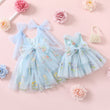 Baby and child size dresses to match