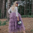 Bohemian Spirit Flower Girl Dress in Heather