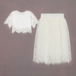 Matching which lace top and skirt for girls 