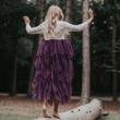 Back of Bohemian Spirit Dress - Purple Plum
