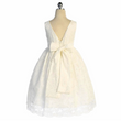Belle of the Ball Dress - White Full Lace Diamante Sash