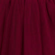 Close-up of a textured burgundy fabric