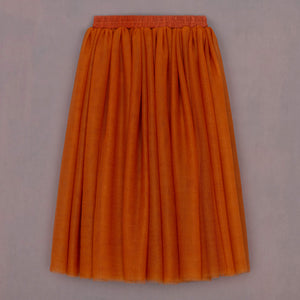 burnt orange skirt for ladies