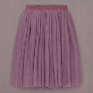 Mauve skirt on a plain background